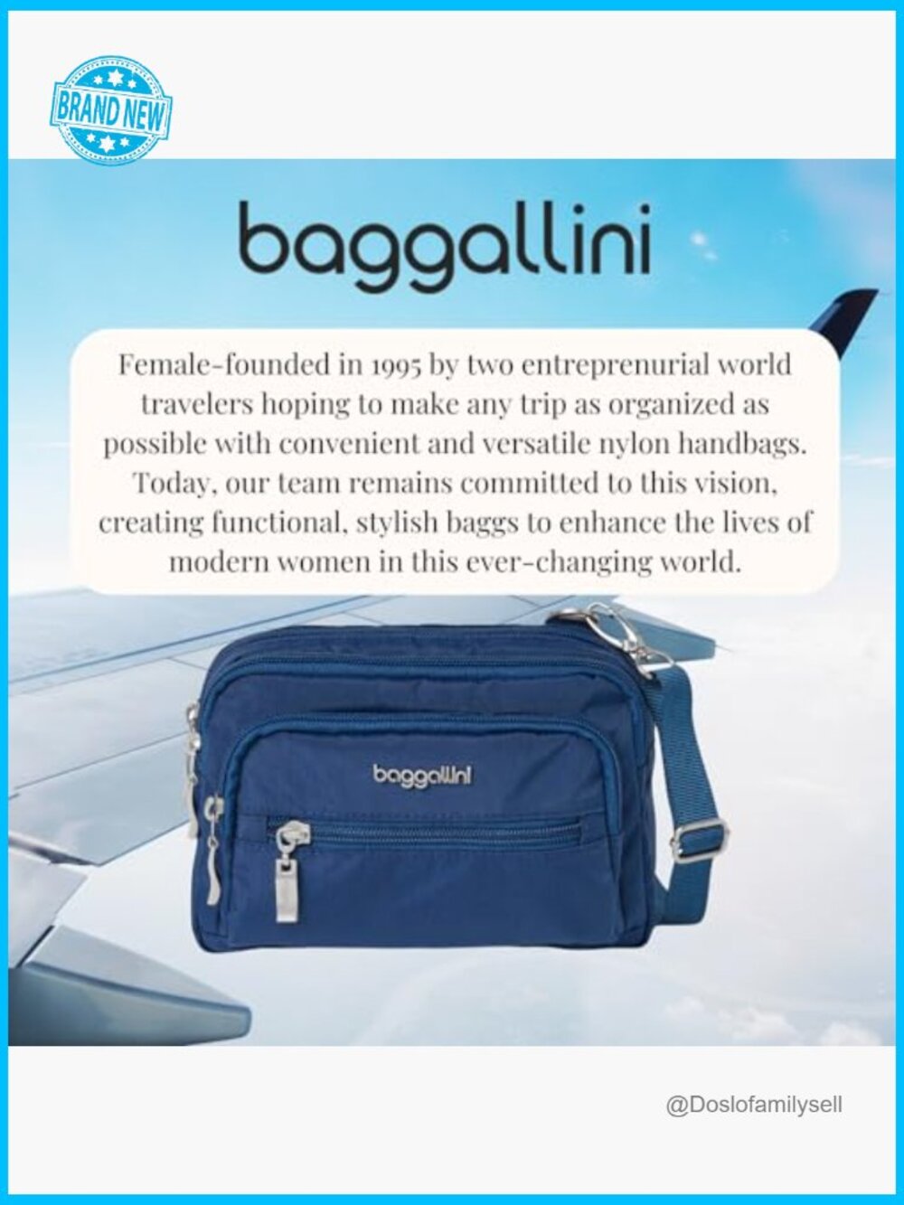 Lightweight Nylon Crossbody Bag Convertible to Belt Bag - Travel Essentials - Picture 6 of 7